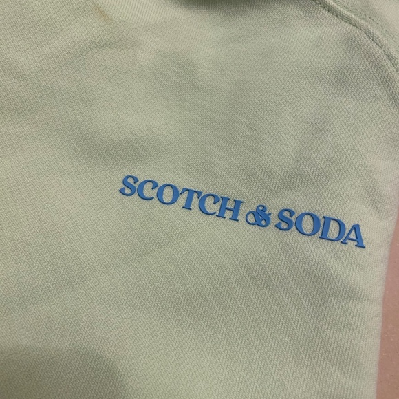 Scotch & Soda Men’s Mint Logo Crewneck Long Sleeves Sweatshirt Size XS RRP $118 - Picture 5 of 7